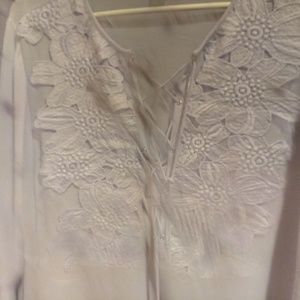 Michael Kors beautiful top embroidered front